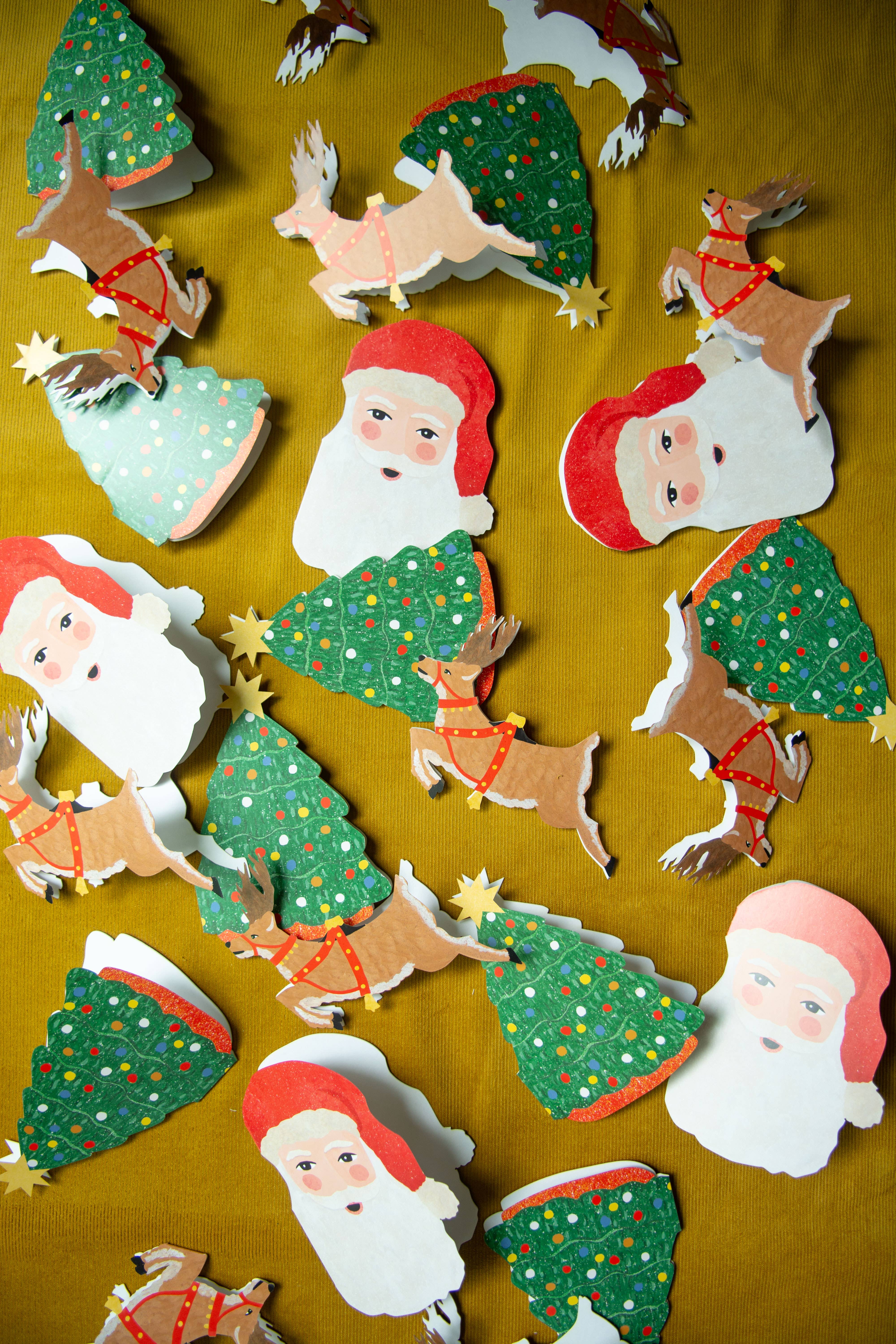 Isatopia – Großhandel Geschenkanhänger – Weihnachtsbaum Mini-Karten – Box mit 6 Stück2