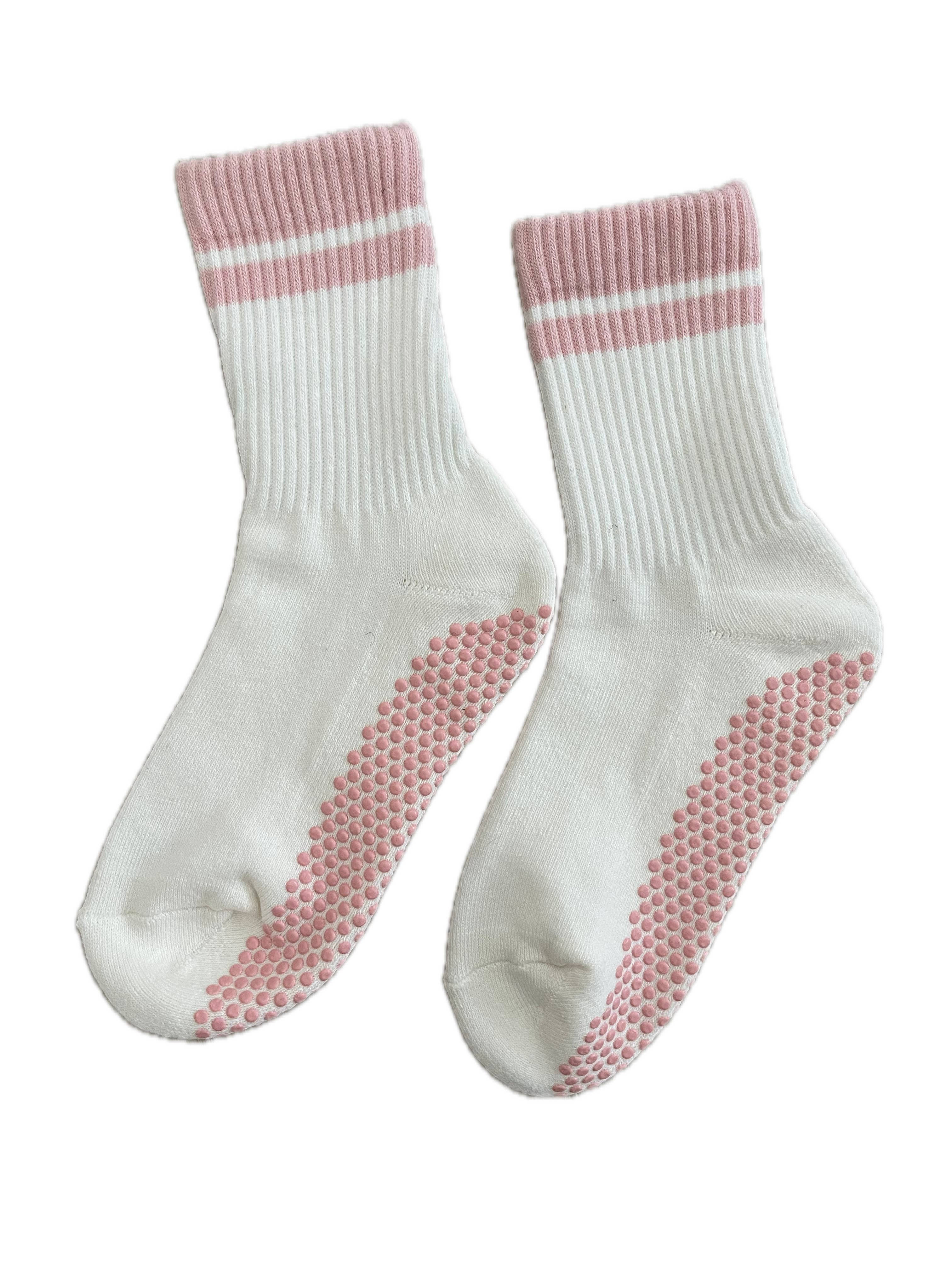Lotties - Wholesale Socks - Women's - Retro Stripe Crew Grip Socks0
