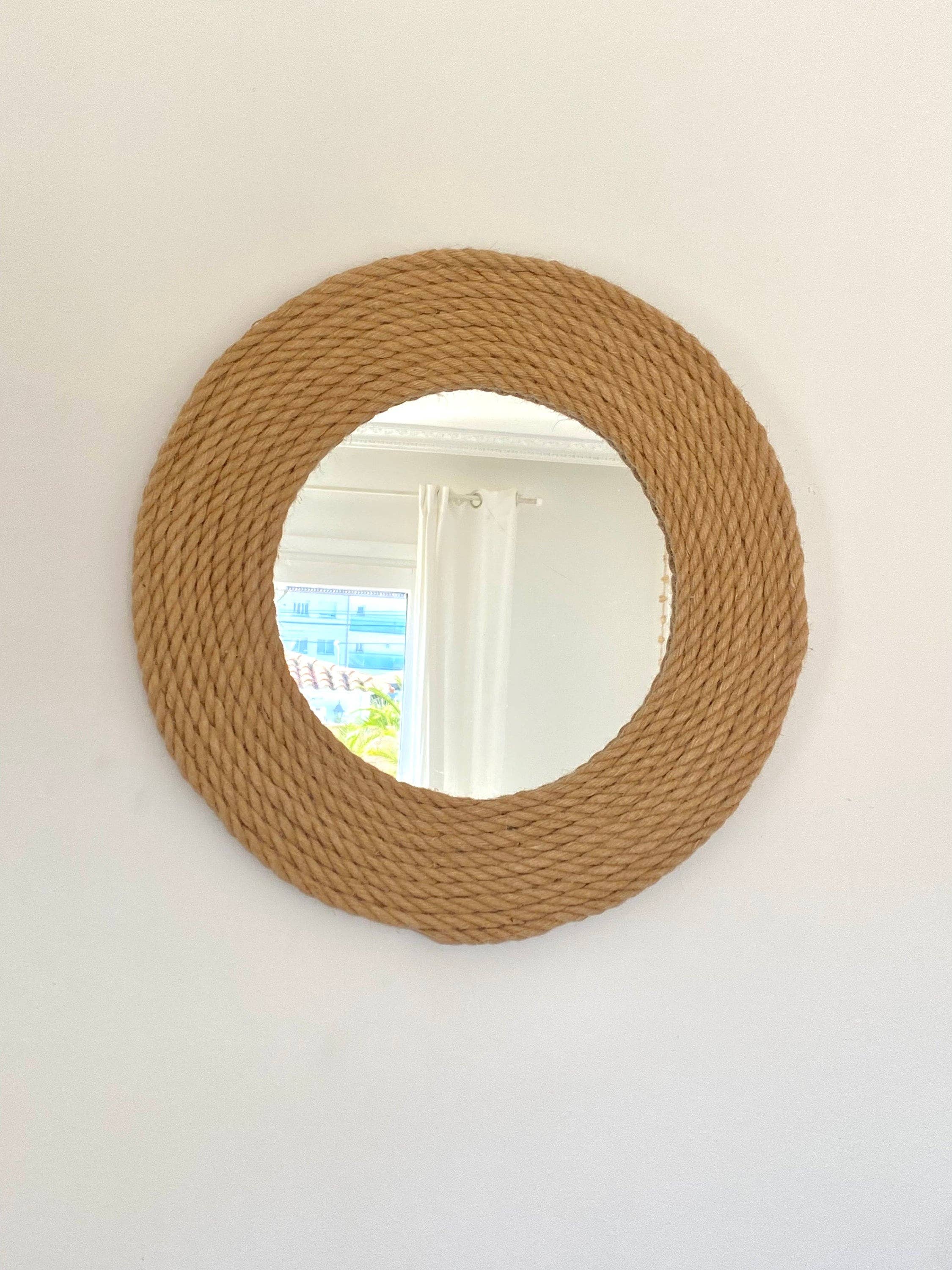 Geometrik Design - Wholesale Wall Stone - Jute Rope Mirror4