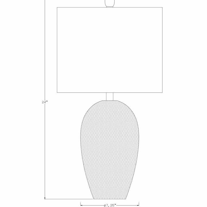 Hauteloom - Wholesale Accent/Desk Lamp - Emet Ribbed Glass Brass Table Lamp7