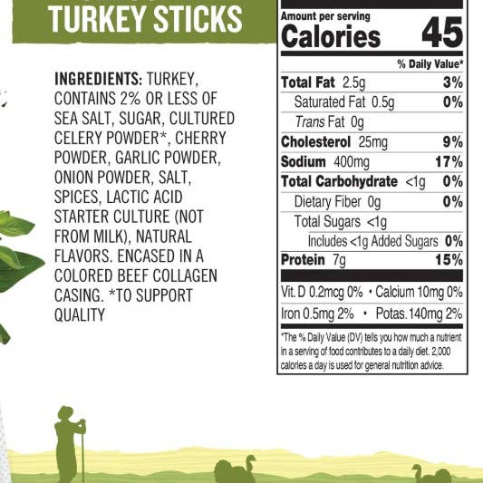 Vermont Smoke and Cure - Wholesale Jerky - Oven Roasted Seasoned Turkey Sticks 1