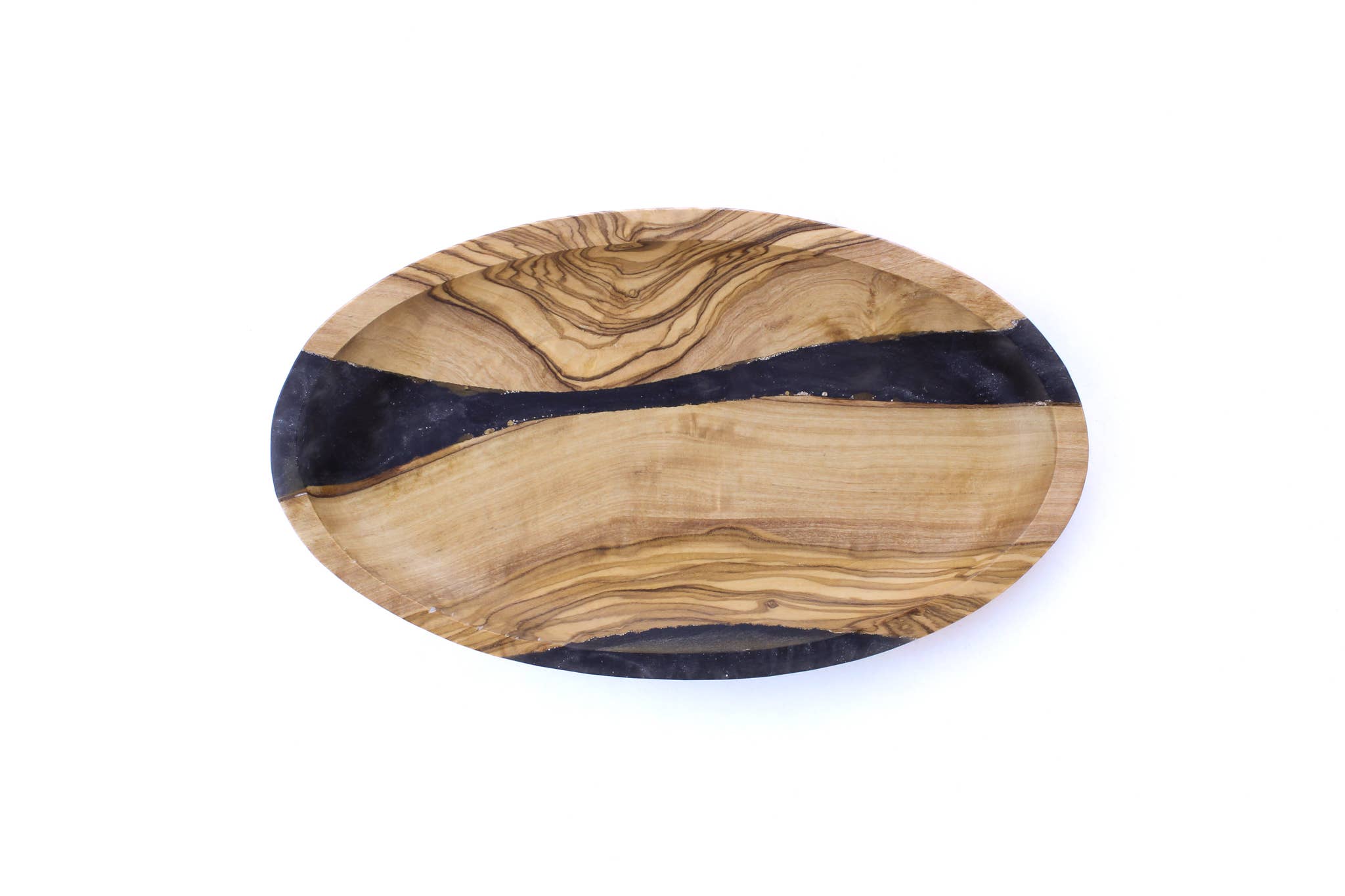 Natural OliveWood - Wholesale Condiment/Dip Bowl - Olive Wood Resin Dipping Dish0