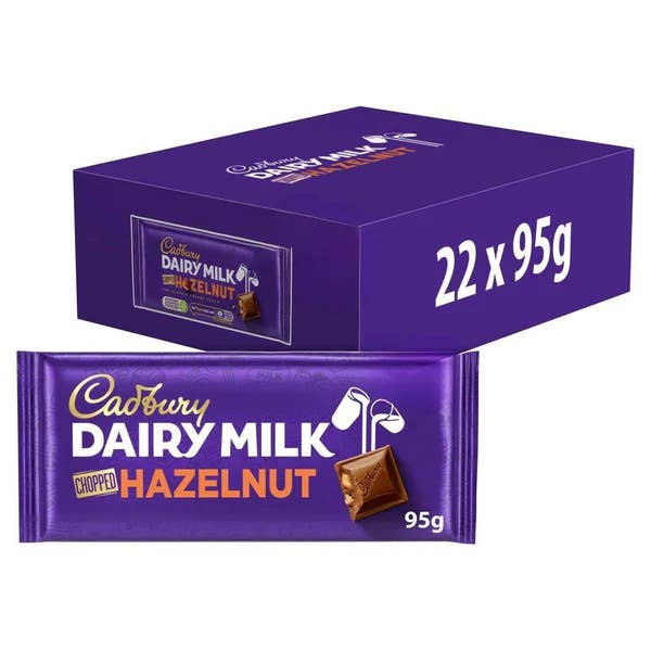 MOM - Wholesale Chocolate Bar - Cadbury Dairy Milk Fruit and Nut Chopped Chocolate Bar 95g