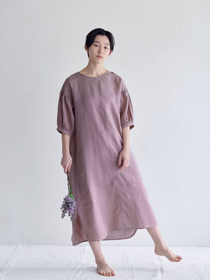 Dorothy Klänning Ros för wholesale av Fog Linen Work