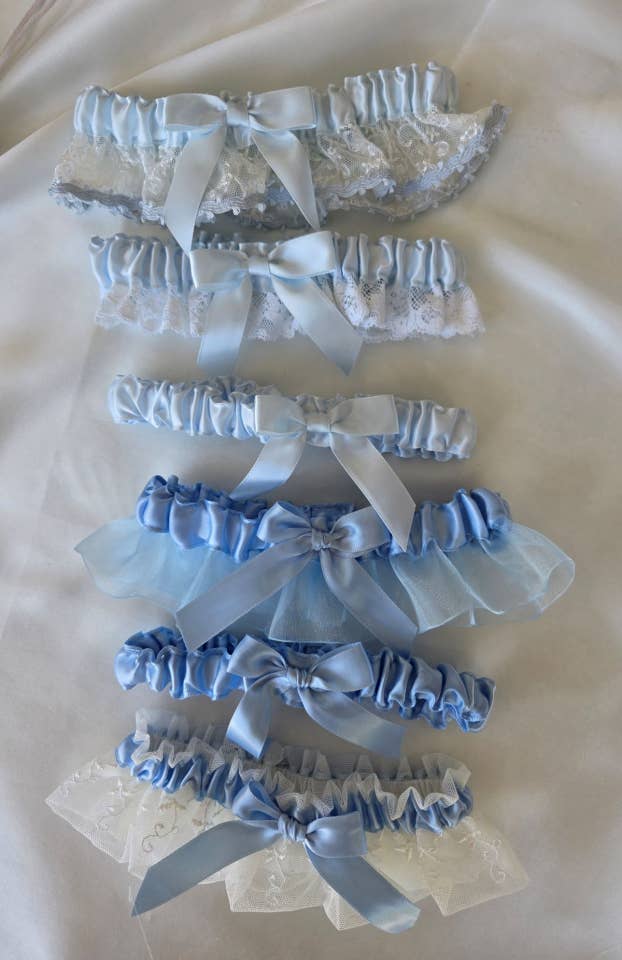 Simply Charming - Wholesale Jarretellengordel - Dames - Set van 6 Touch of Blue kousenbanden1
