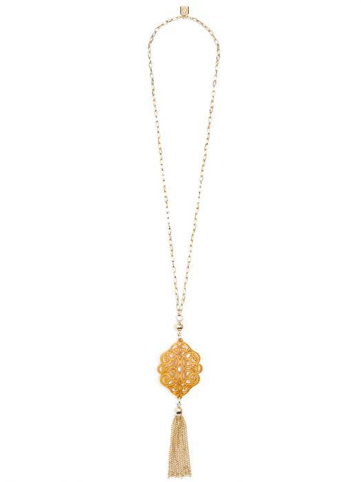 ZENZII Jewelry - Vendita all'ingrosso Collana con ciondolo/pendaglio - Regal - Collana con ciondolo in resina acrilica e nappa18