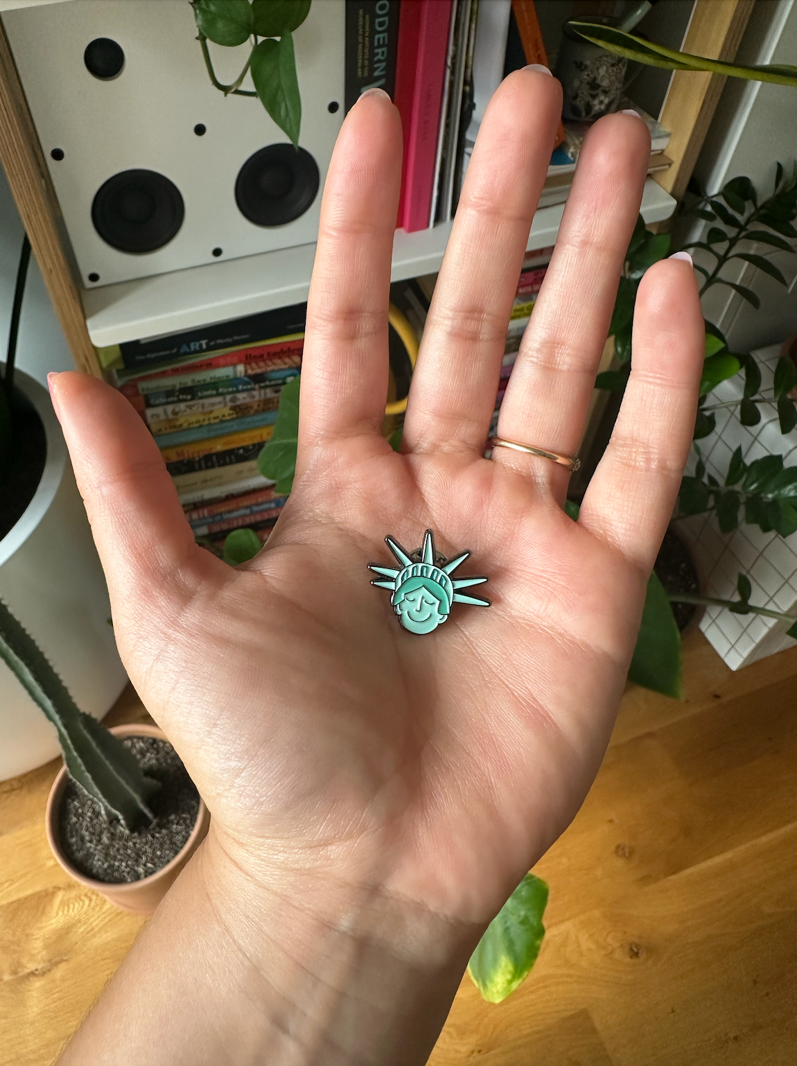 CaraCaraNYC - Wholesale Lapel Pin/Button - Sweet Lady Liberty 1" Enamel Pin11