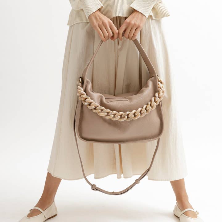 BRIOCHE BAG maxi powder - silver for wholesale by TIEFENBACHER LEHMANN