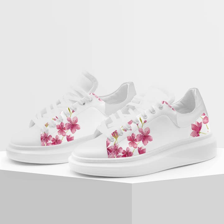 GLOBALSHOP SRL - Wholesale Sneakers - Dames - Gracia P Sneakers Schoenen - MADE IN ITALY - Zoete bloemen