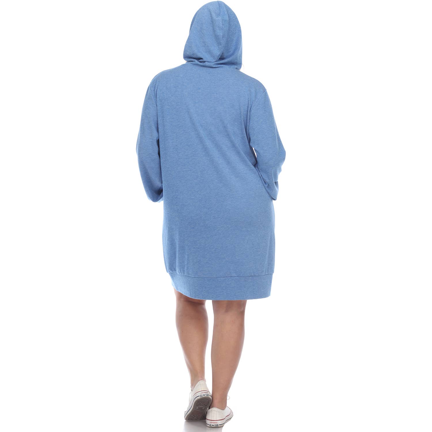 WHITE MARK – wholesale Dress – Women's – Plus Size Hoodie Sweatshirt Dress9