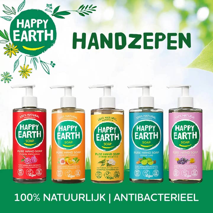 Happy Earth - Wholesale Hand Soap/Wash - Natuurlijke Handzeep Lavender Ylang 75ml5