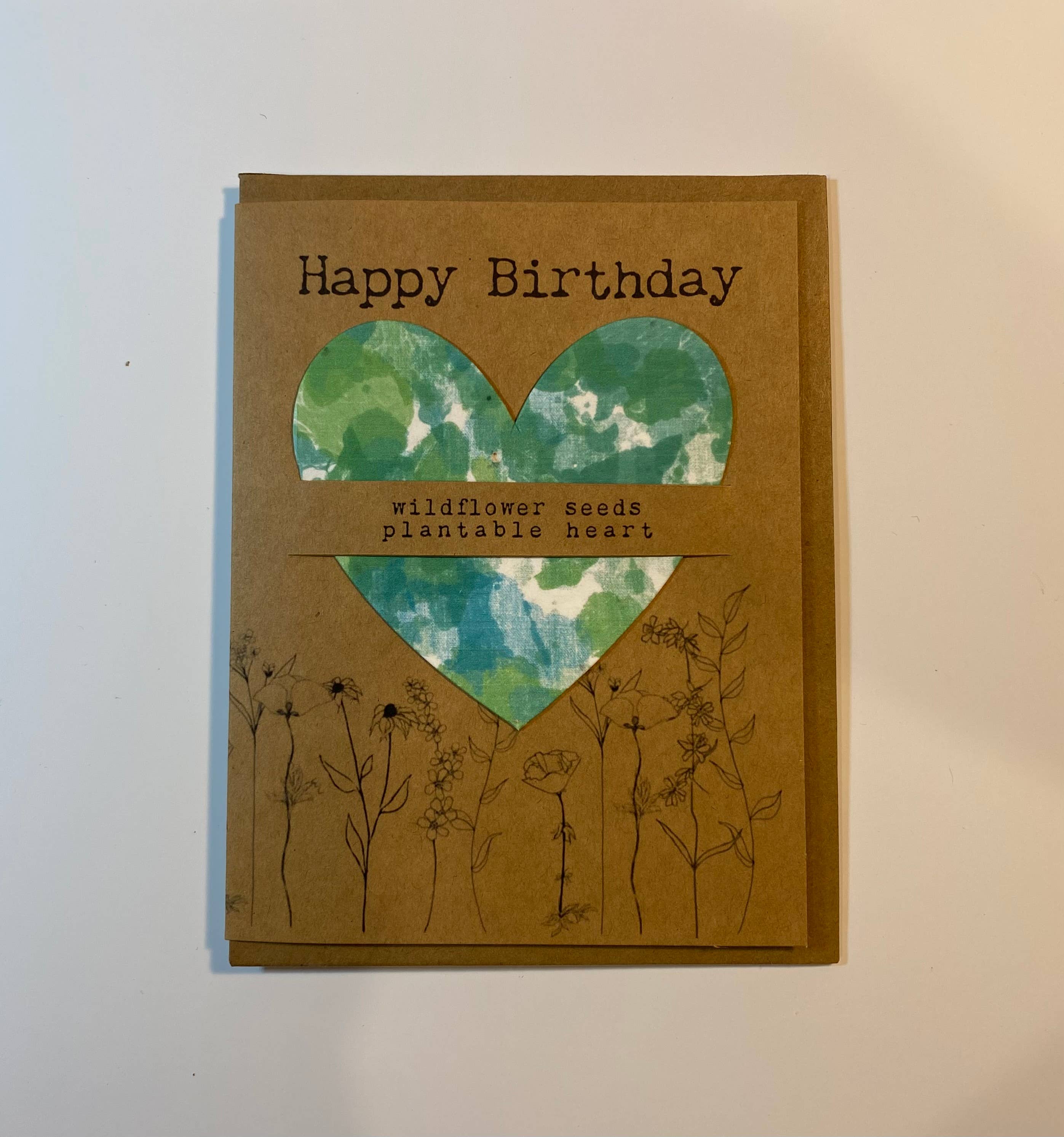 The Raven’s Edge Studio - Wholesale Birthday Card - Wildflower Seed Heart Birthday Card: Plantable, Eco Friendly9