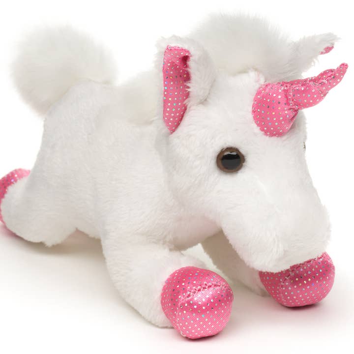 Uni Toys - Wholesale Stuffed/Plush Toy - Kids & Baby - Unicorn Plushie (white) - 18 cm (length) - cuddly/plush toy