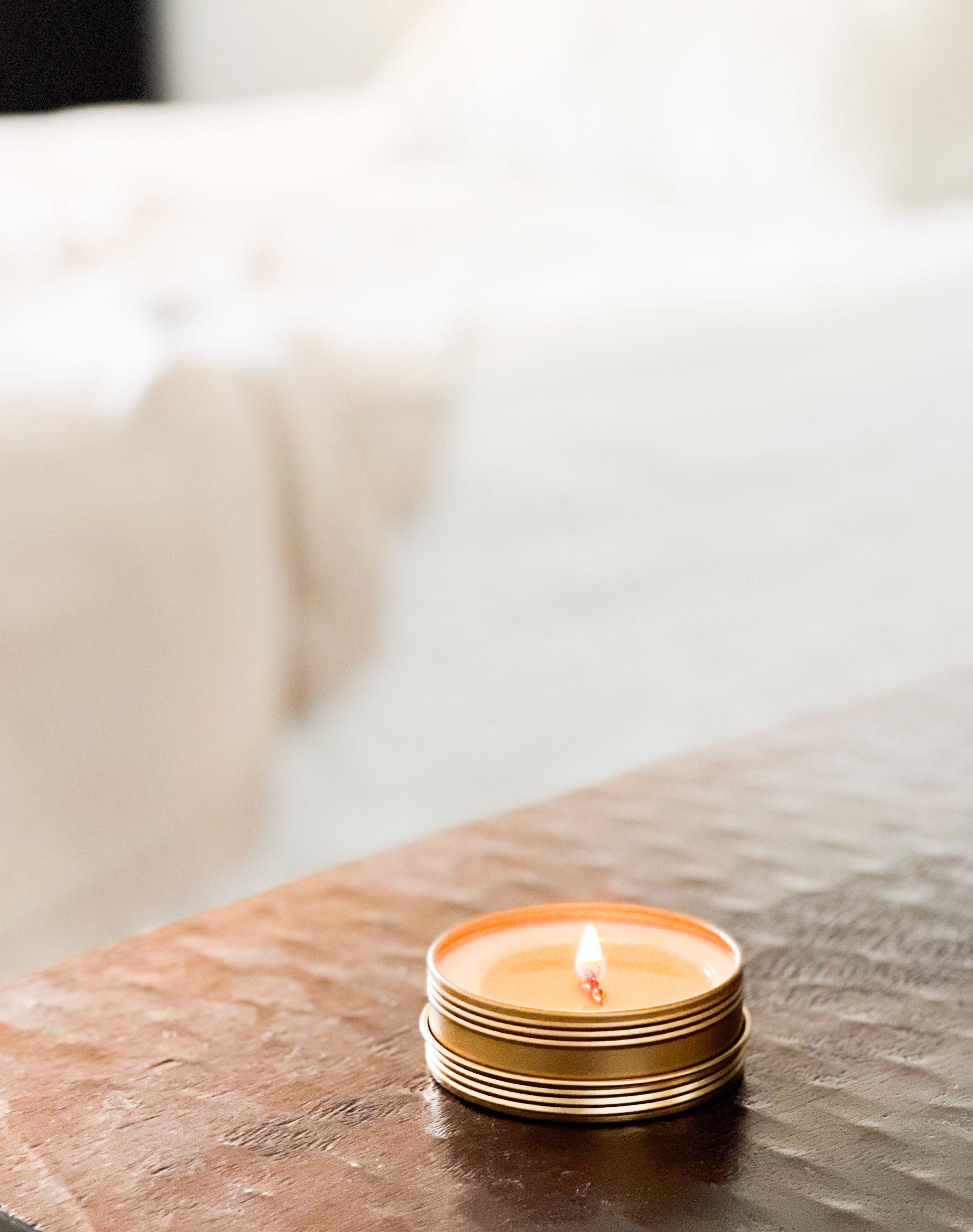 Forget Me Not Candle - Wholesale Travel Candles - Golden Travel Mini15
