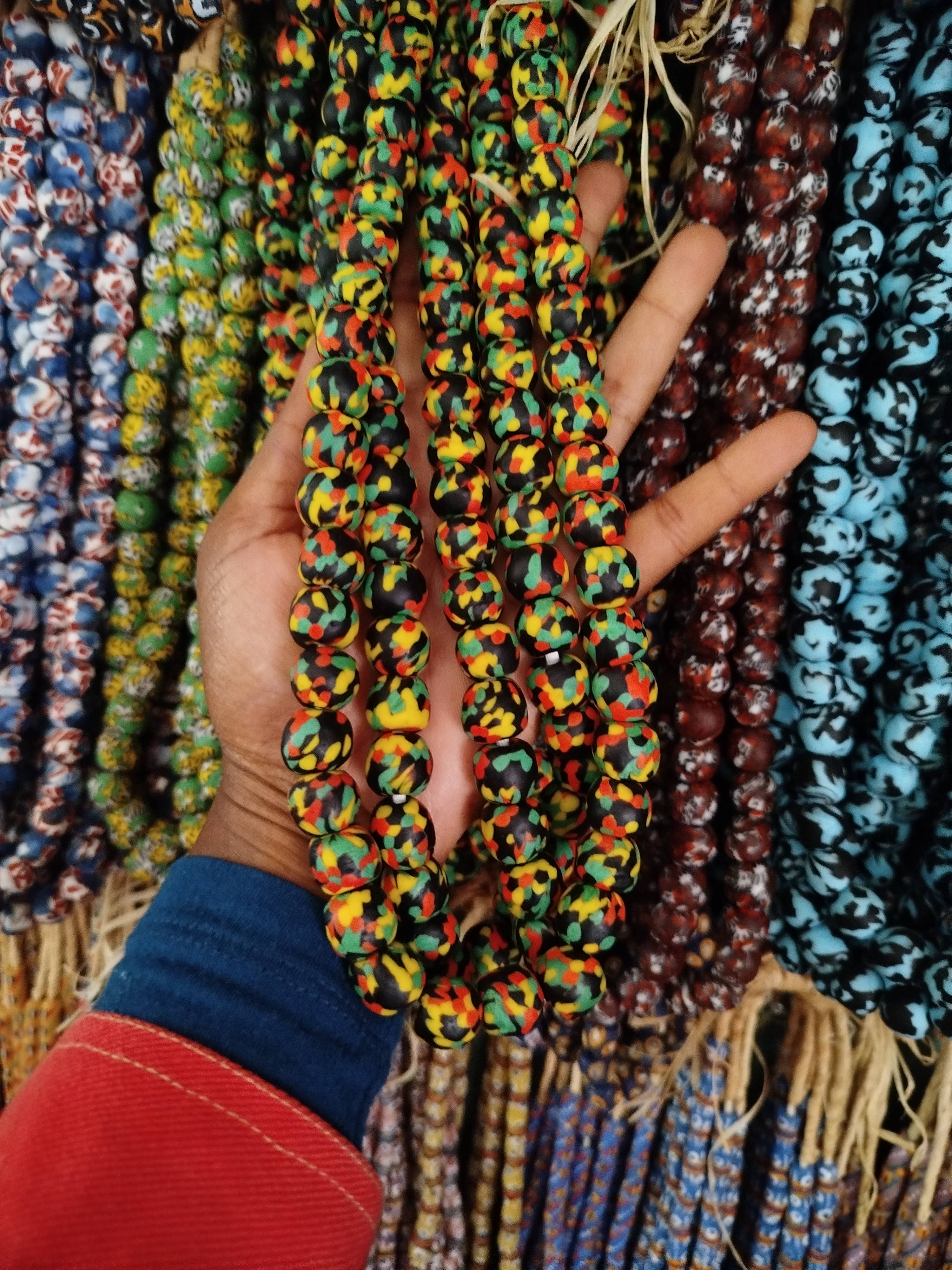 African Craft Collection - Wholesale Beads - Glass Beads Krobo / Recycled Beads for Jewellery making5