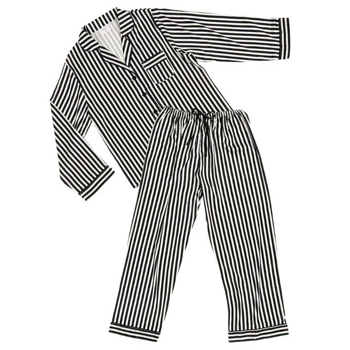 Bella Sleep + Spa - Wholesale Sleepwear Set - Women's - Striped - Full-Length PJ sets - Medium0