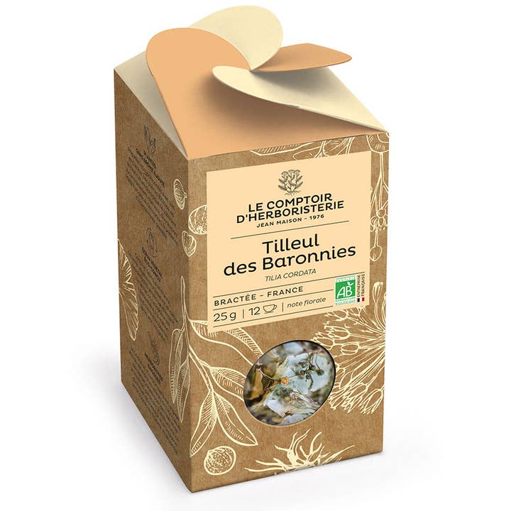 LE COMPTOIR D'HERBORISTERIE - Wholesale Health/Detox Tea - ORGANIC BARONNIES' LINDEN INFUSION BRACTEE FRANCE 25G