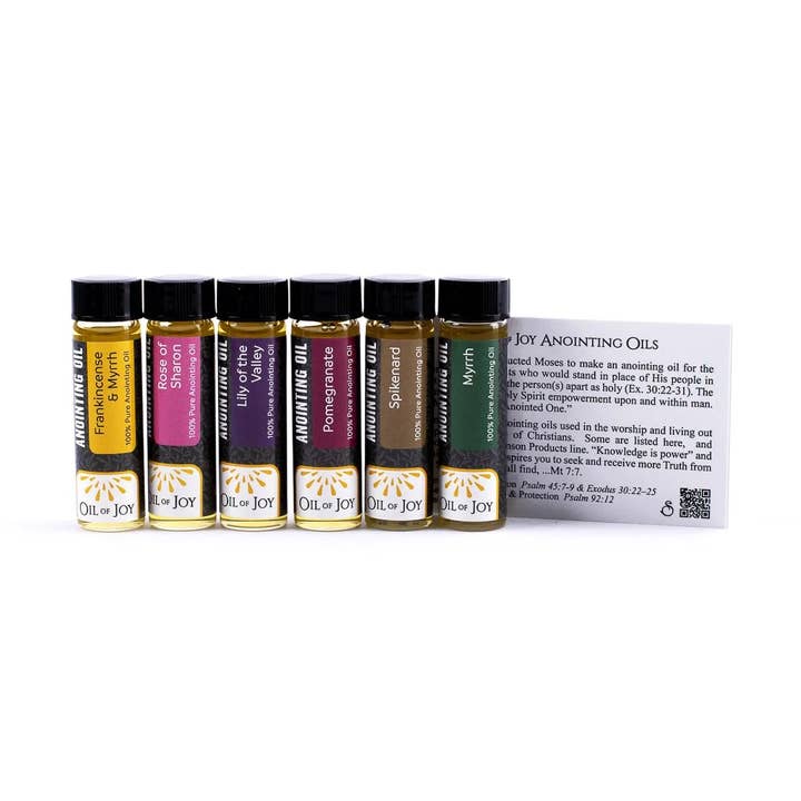 Swanson Christian Products - Wholesale Essential Oil - Anointing Oil Assortment - 6 Pack - 1/4 oz