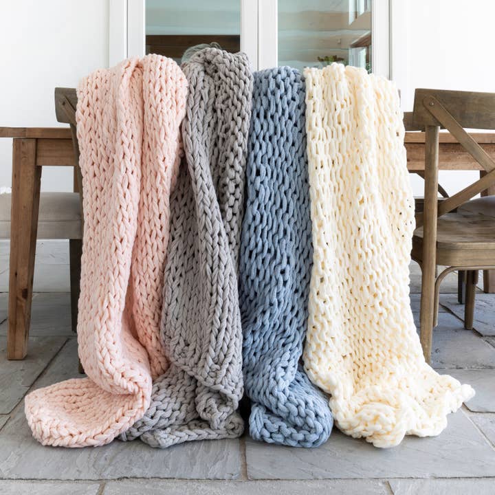 Chunky Knit Throw Blanket and other Purchase Wholesale super bulky crochet blanket patterns. Free Returns & Net 60 Terms on Faire trending on Faire.