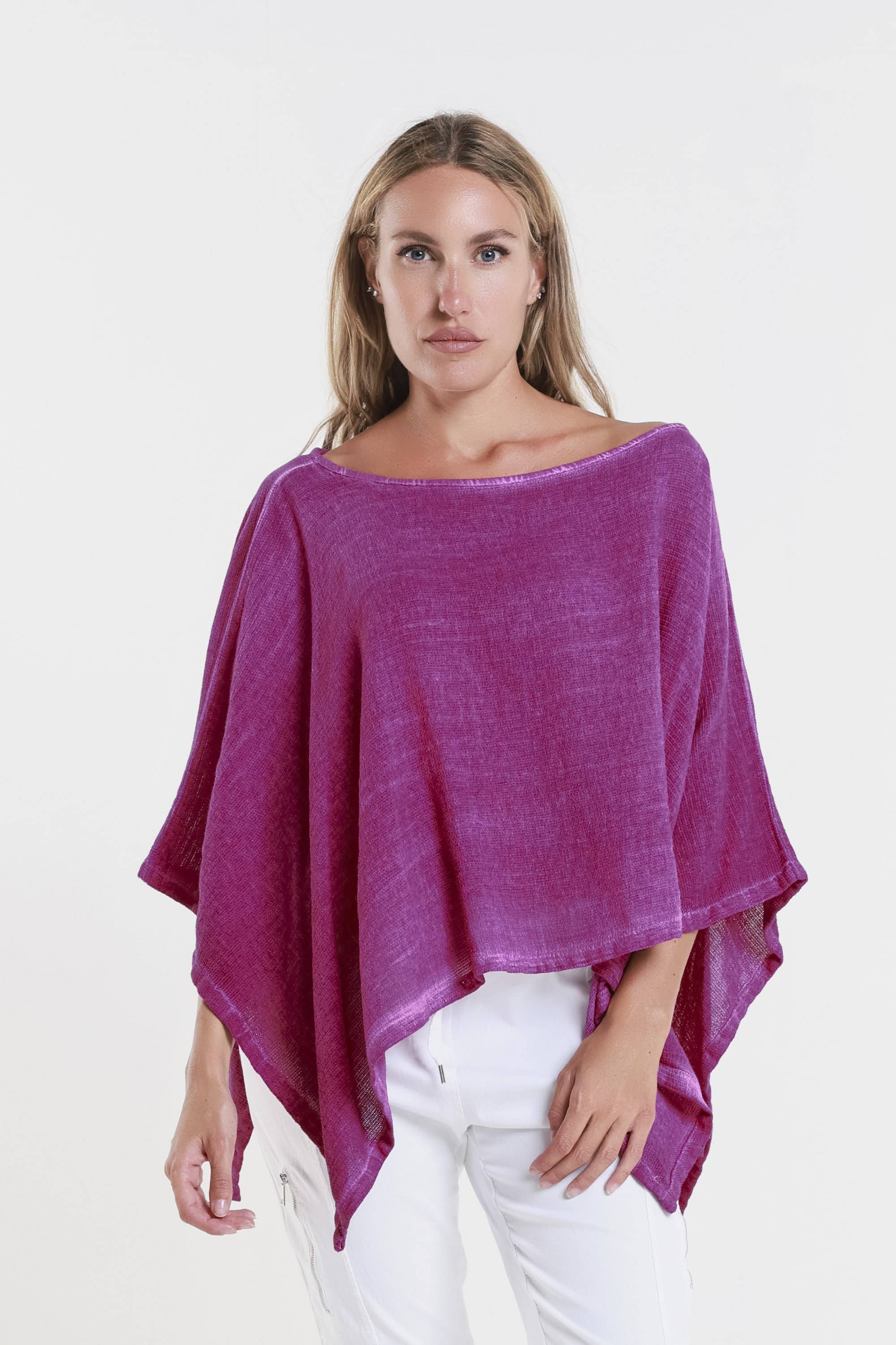 TINA Stephens Italy/Tees By Tina – Großhandel Poncho – Damen – Gewebter Poncho aus Leah (BQ168)12