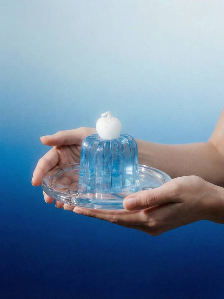 Hand-Made Jelly Candle | BREEZY BLUE for wholesale by Bodi Candle