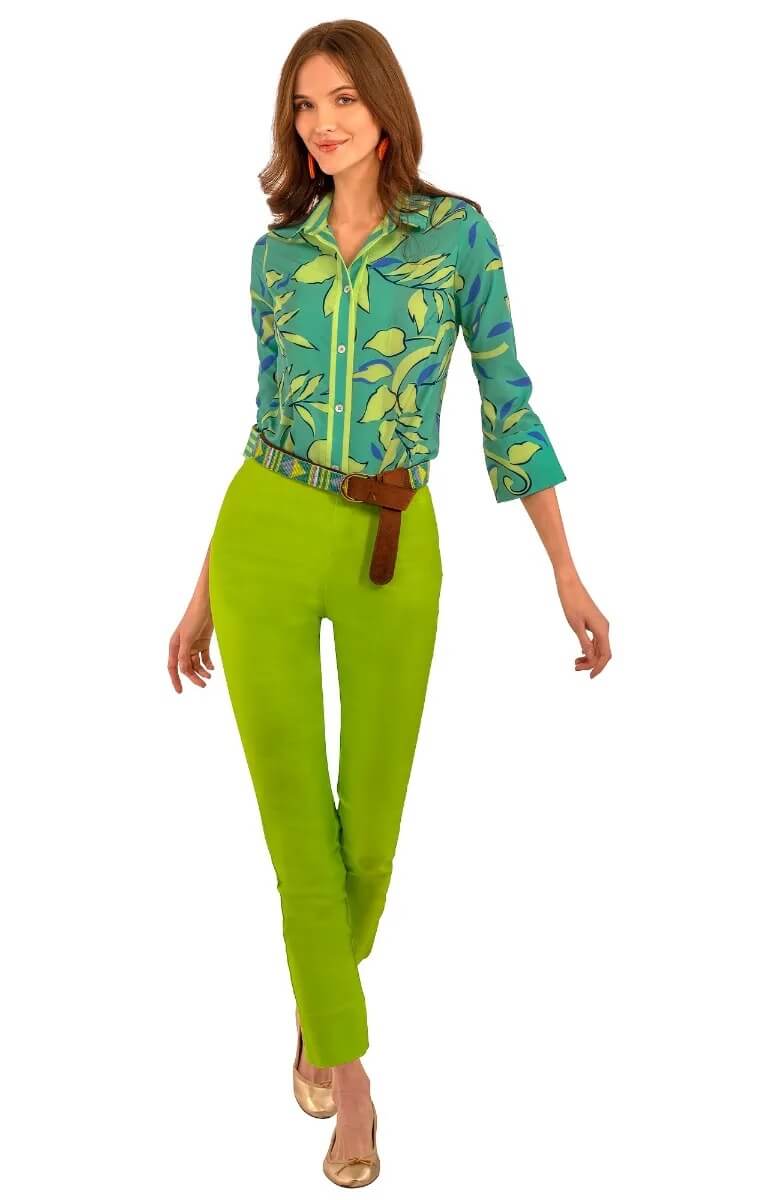 Gretchen Scott LLC - Venta al por mayor Camisa con botones - Mujer - Camisa de Novio - Floración Completa3