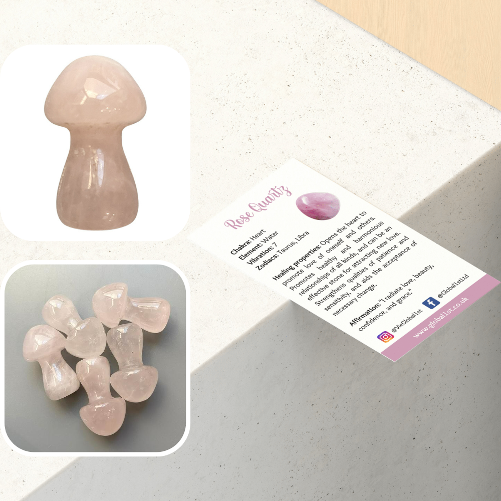 VIE - Wholesale Spiritual Stone/Crystal - Crystal Mushroom, 3.5cm17