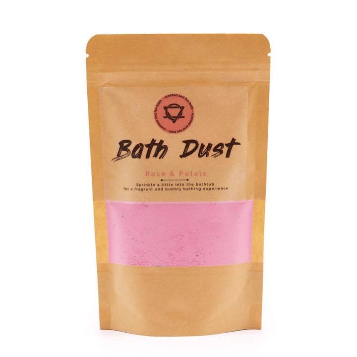 Rose and Petal Bath Powder 190g for wholesale by AW Artisan