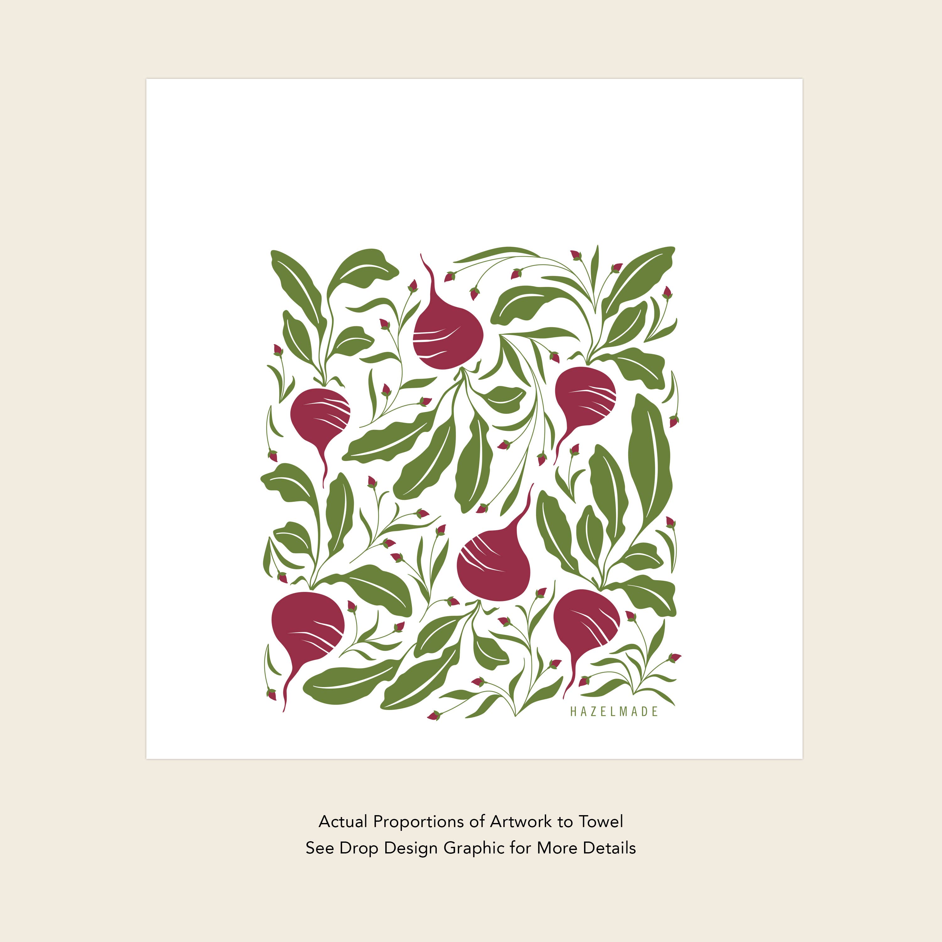 HAZELMADE® Tea Towels + Gifts – wholesale Tea towel – Beets Tea Towel | Kitchen Decor6