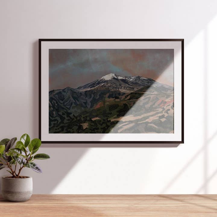 Impression du mont St. Helens pour la vente par Sydney Brooke Art