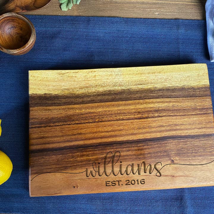 Tuckahoe Hardwoods - Wholesale Cutting Board - Small Live Edge Square End Board