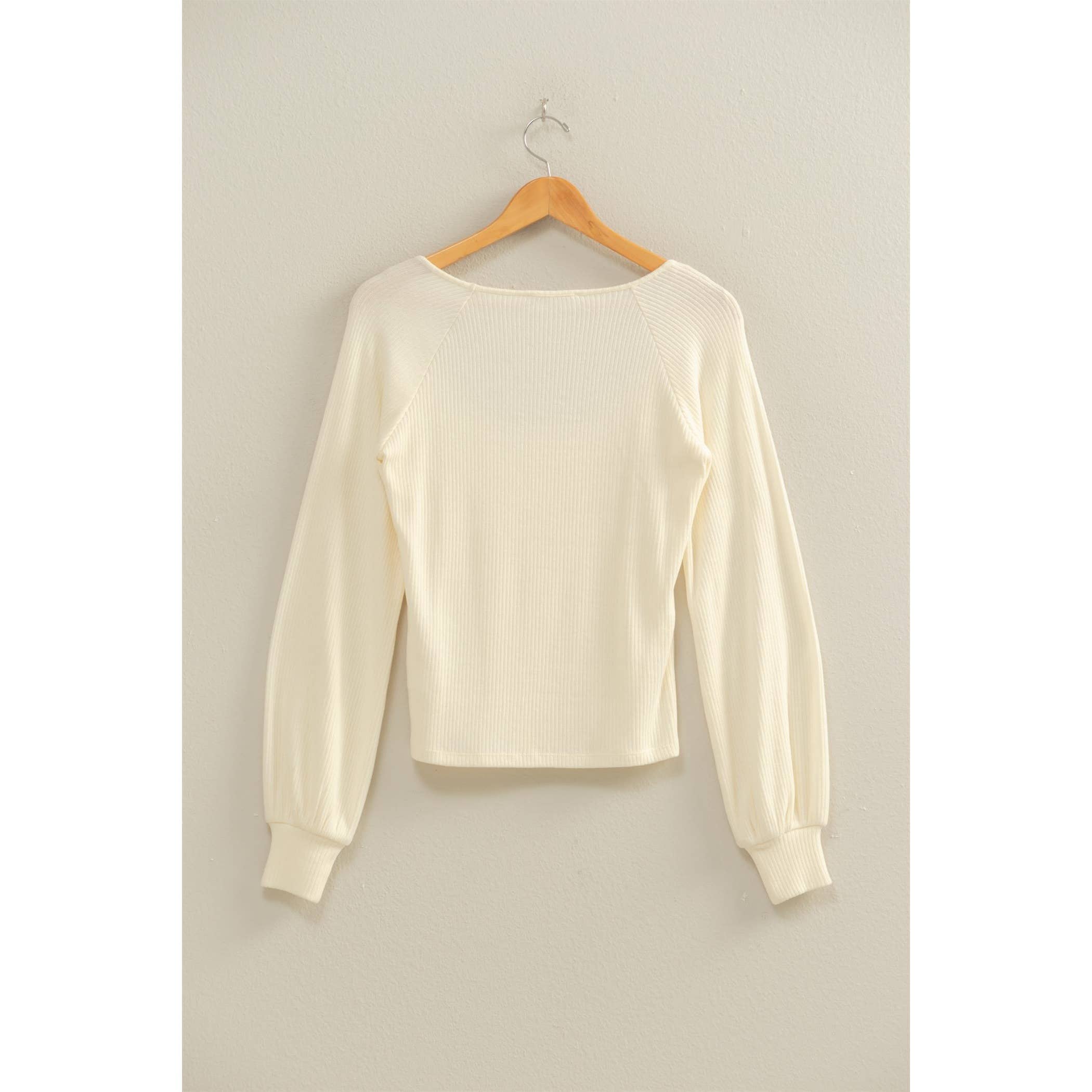 HYFVE - Venta al por mayor Camisa - Mujer - Top de manga globo de cuello cuadrado22