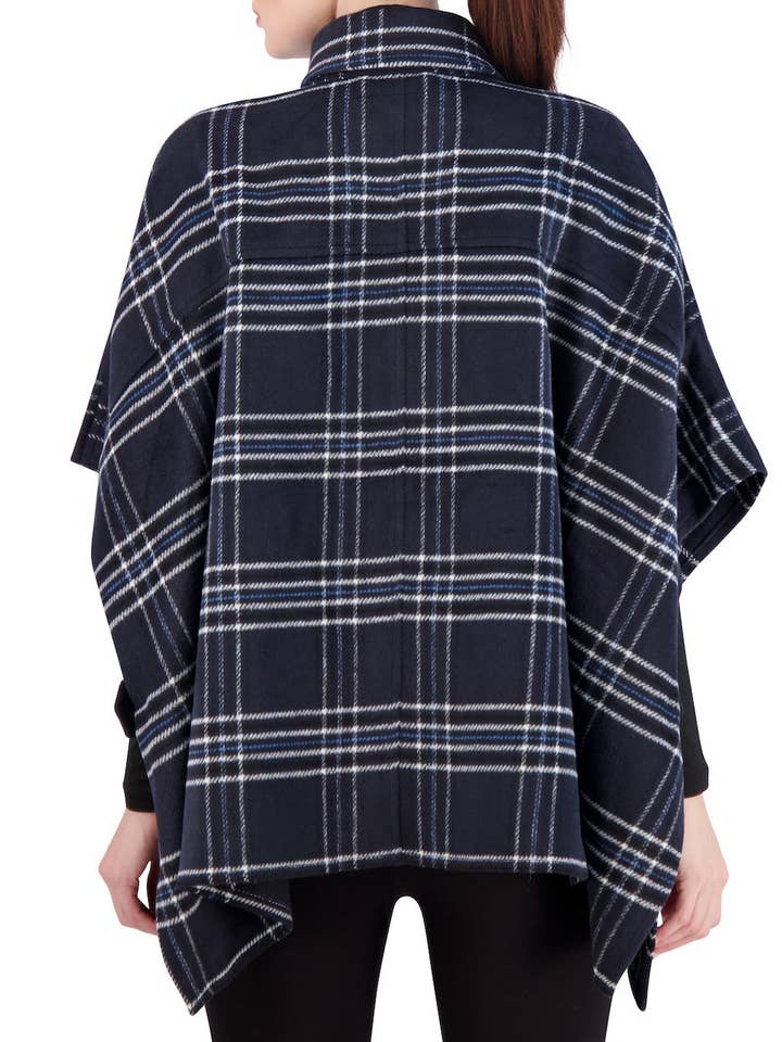 Ookie & Lala / O&L - Wholesale Cape - Women's - Vegan Cashmere Plaid Cape11