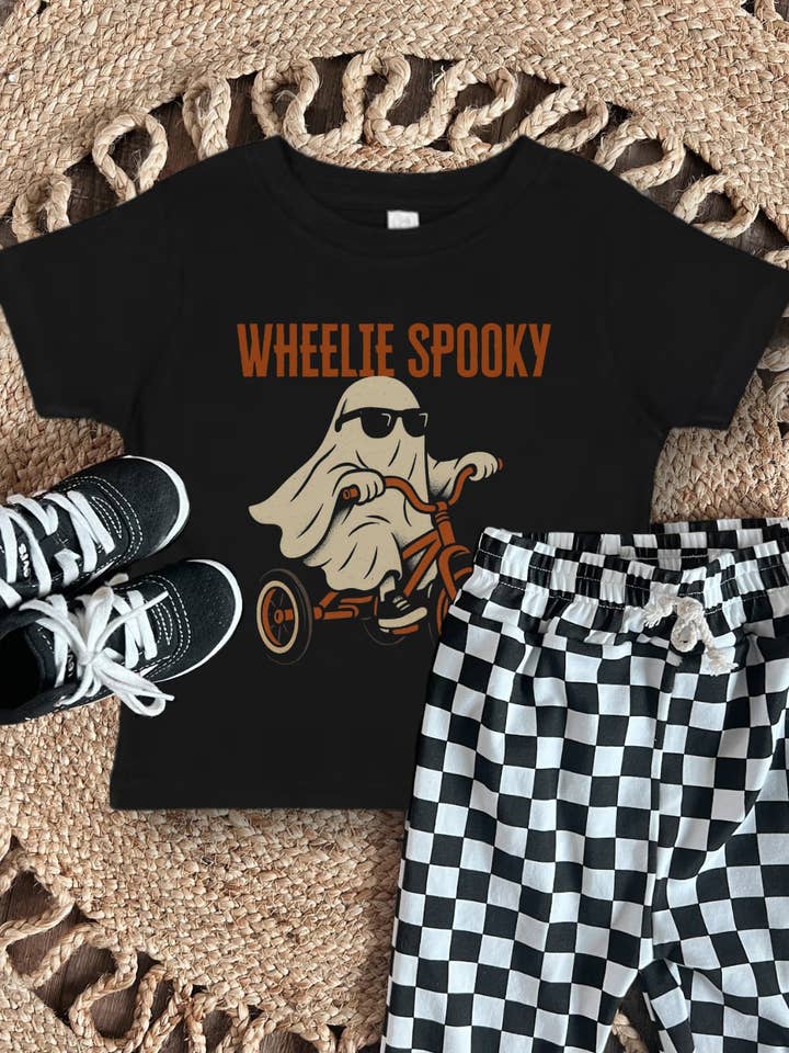 Raising Brave - Wholesale T-Shirt - Kids - Wheelie Spooky - Baby / Toddler Tee3