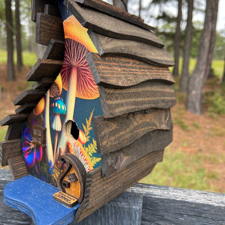 Southern Roots Designs - Wholesale Bird House - BIRDHOUSE, Unique Birdhouse, Mushroom Birdhouse, Birdhouse5