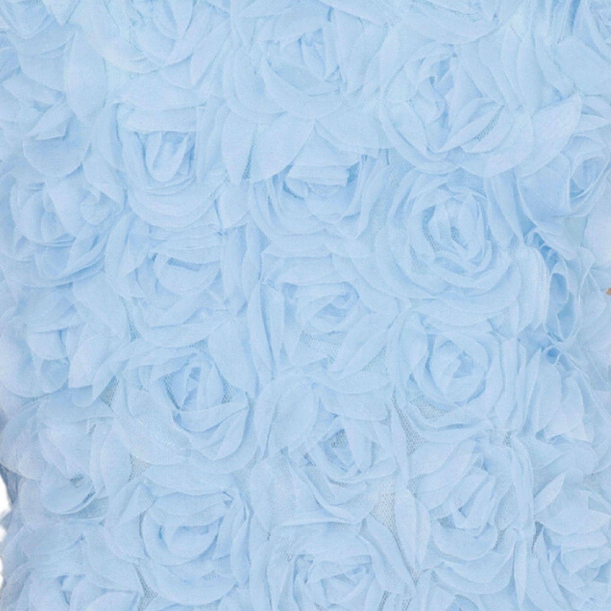 Akalia - Wholesale Dress - Women's - Melvina 3D Floral Mini Dress (Blue)8