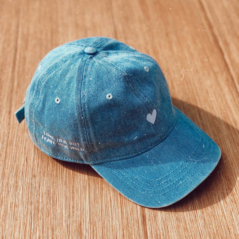 Atticus Poetry - Wholesale Baseball Cap - Unisex - Denim Dad Hat - Embroidered Heart Cap7