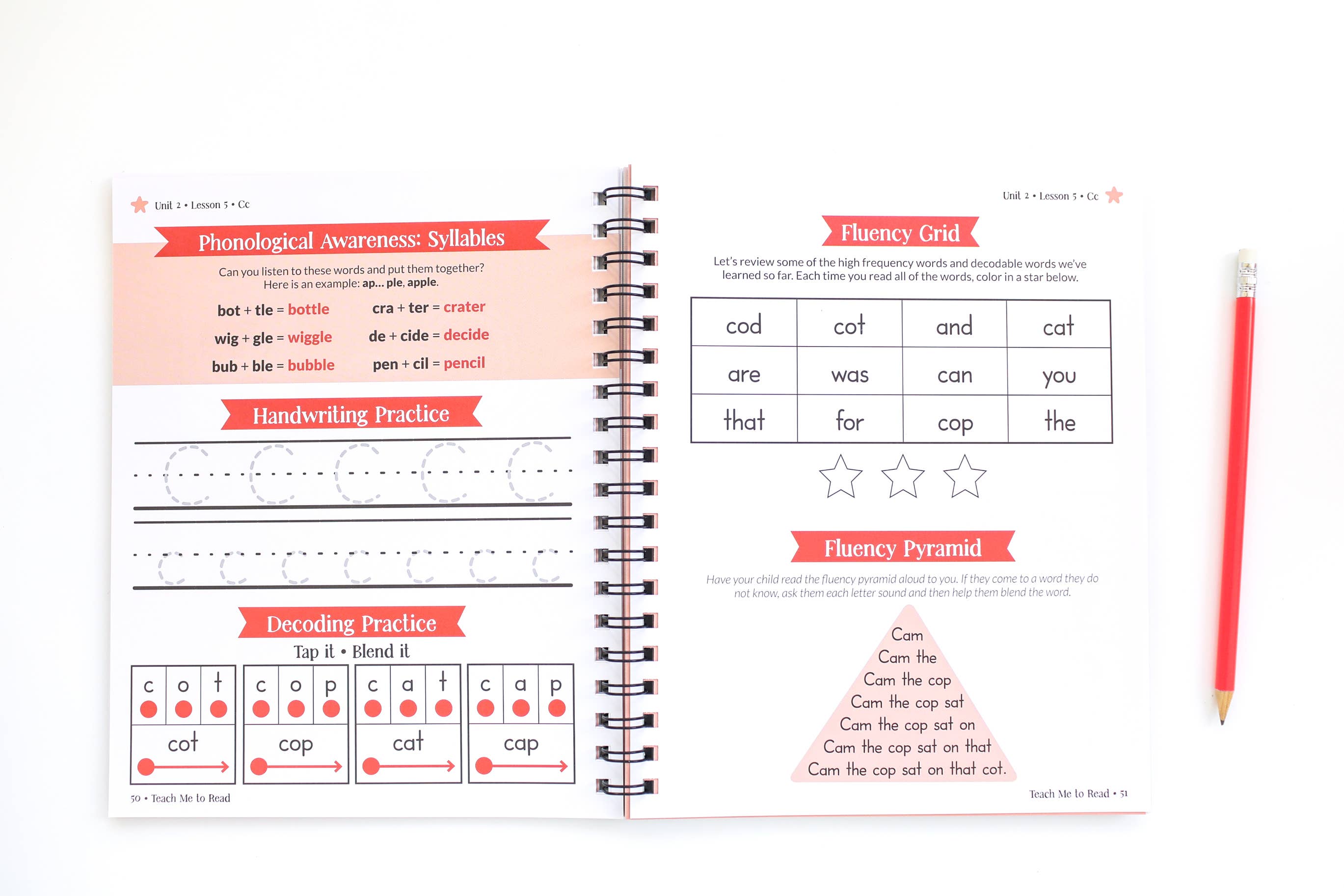 Paper Peony Press - Wholesale Education - Teach Me to Read: A Parent Guided Student Workbook for Kids2