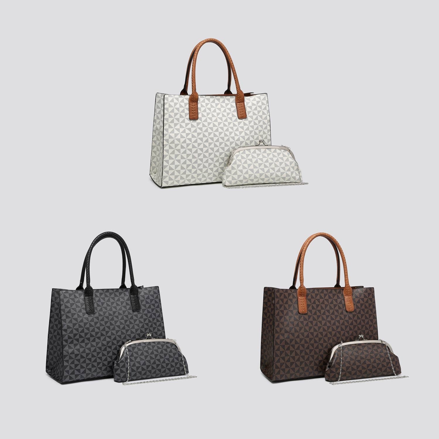 House of Milano – wholesale Tote bag – Women's – 1123  Faux Leather Set Bag3