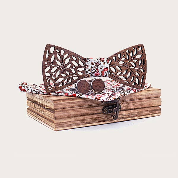 Wood&Chic - Vente Cravate – homme - Coffret Noeud Papillon en Bois Homme - Carpinus4