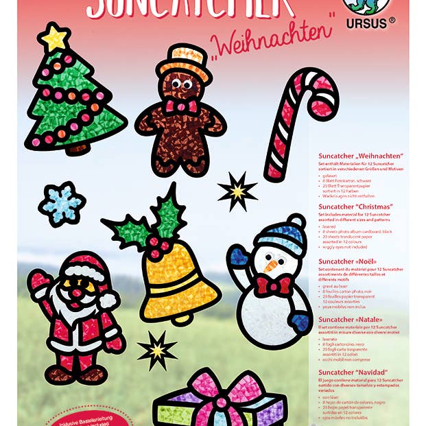 Suncatcher “Christmas” for wholesale by URSUS® / Buntpapierfabrik Ludwig Bähr GmbH & Co. KG