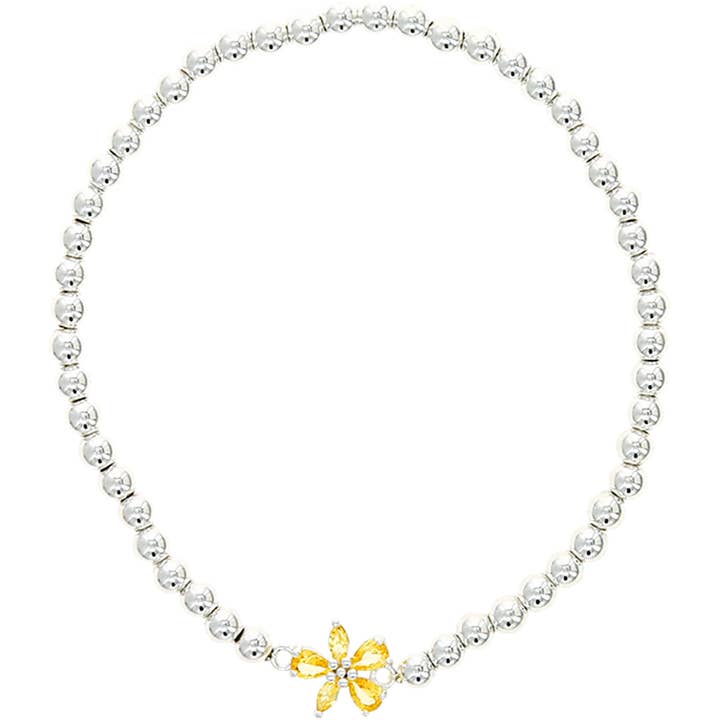 Pavilion – wholesale Beaded bracelet – The Best - Silver-Plated Cubic Zirconia Beaded Bracelet4