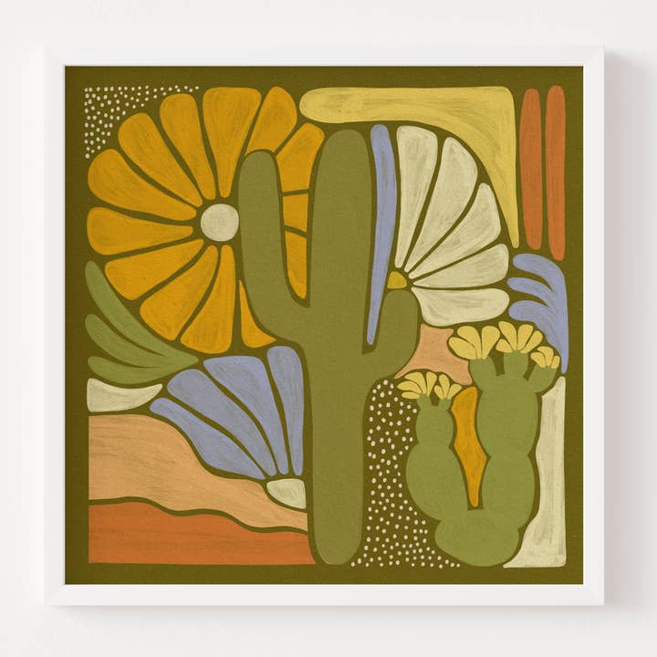 The SoulShine Co. - Wholesale Kunstprint - Saguaro-velden0