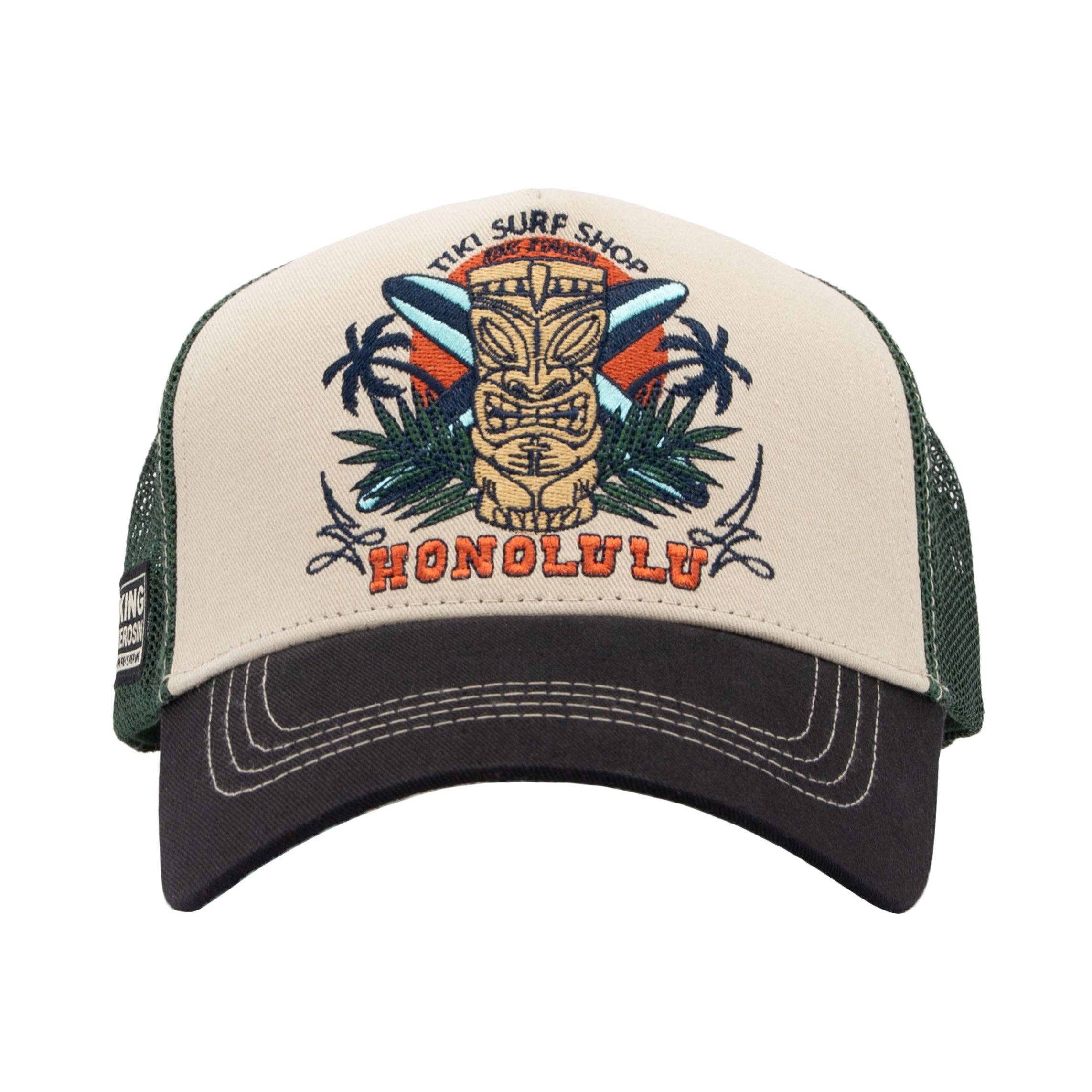beige Honolulu Trucker Cap for wholesale on Faire1
