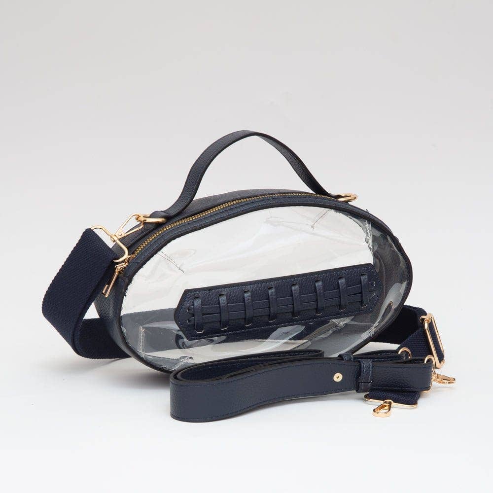 MiMi Wholesale - Wholesale Crossbody Bag - Women's - TG10695 Clear Gameday Football Stitch Detail Crossbody Bag15