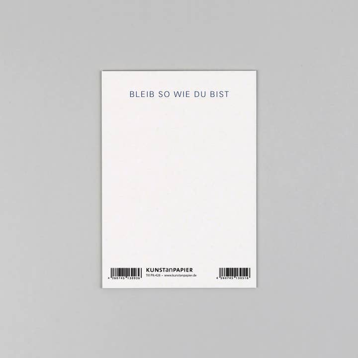 Kunst an Papier - Wholesale Postcard - Woodcut postcard Till Blau1