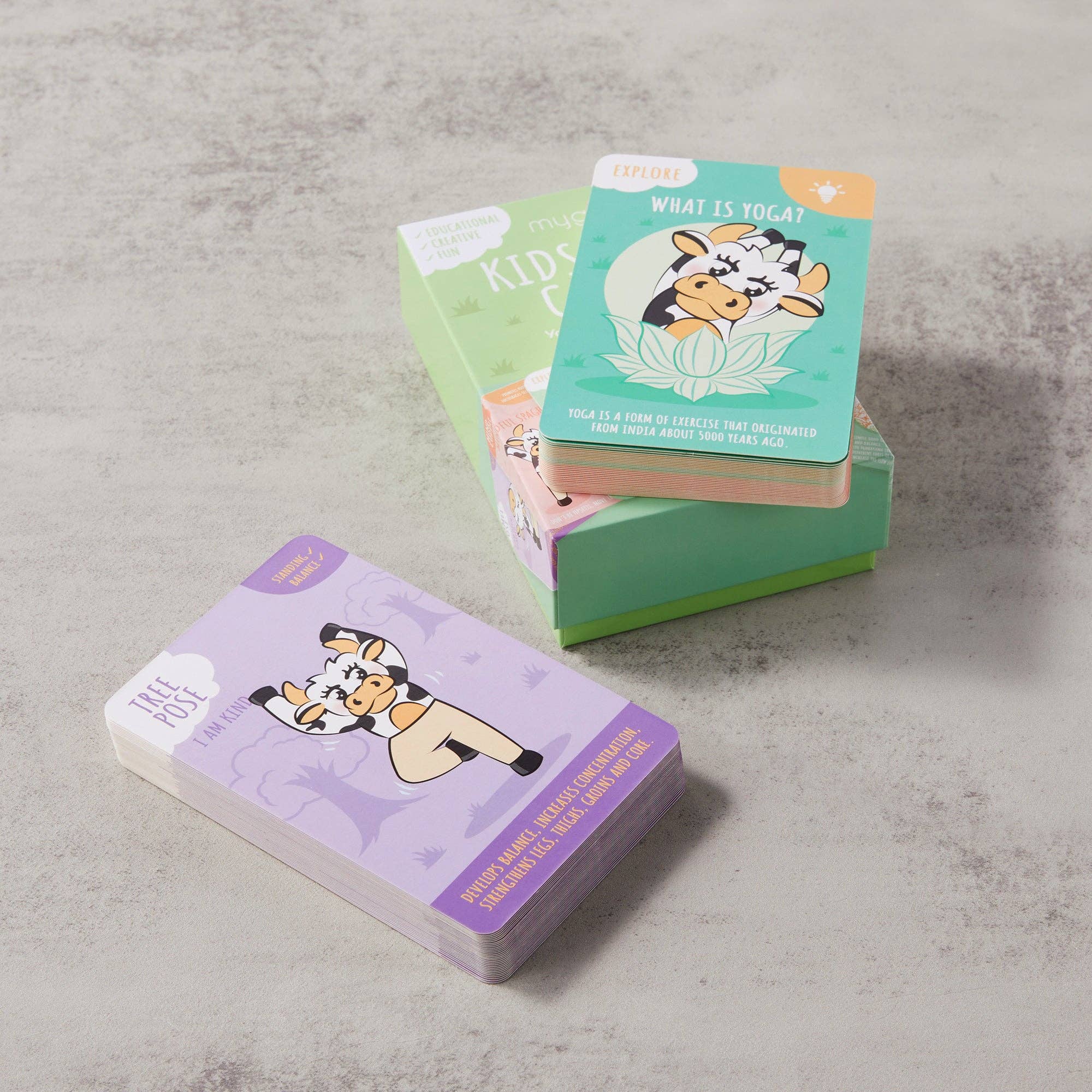 Myga - Wholesale Learning Cards - Kids & Baby - Myga Kids Yoga Cards – 52 Illustrated Yoga & Mindfulness9