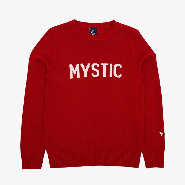 Mystic Women's Intarsia-stickad tröja i rött för wholesale av The Just Brand