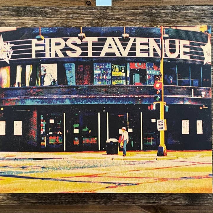 8x10 dobbeltmonteret vægkunst - First Ave. for engroshandel hos Homespun Goods