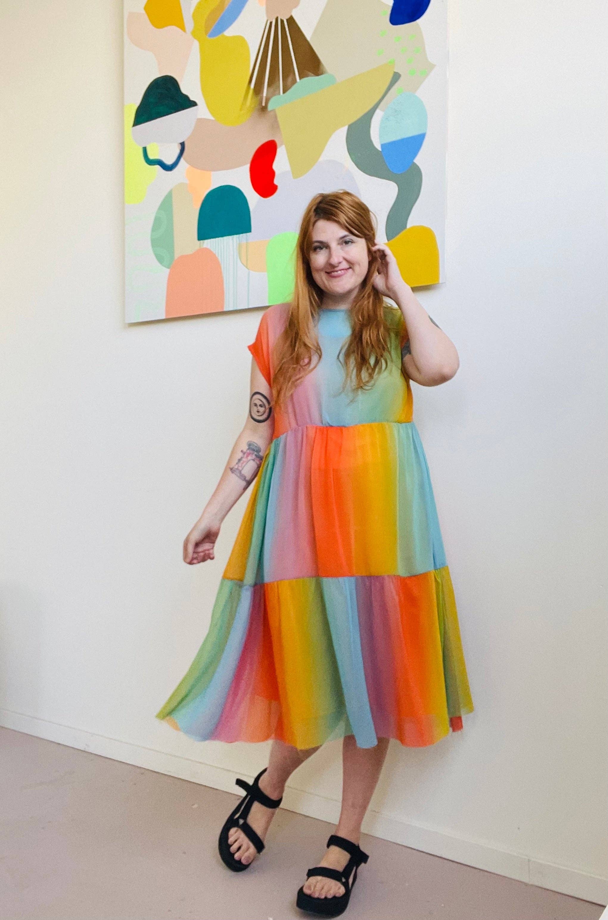 Altar - Wholesale Dress - Women's - Prism Dress in Sunrise1